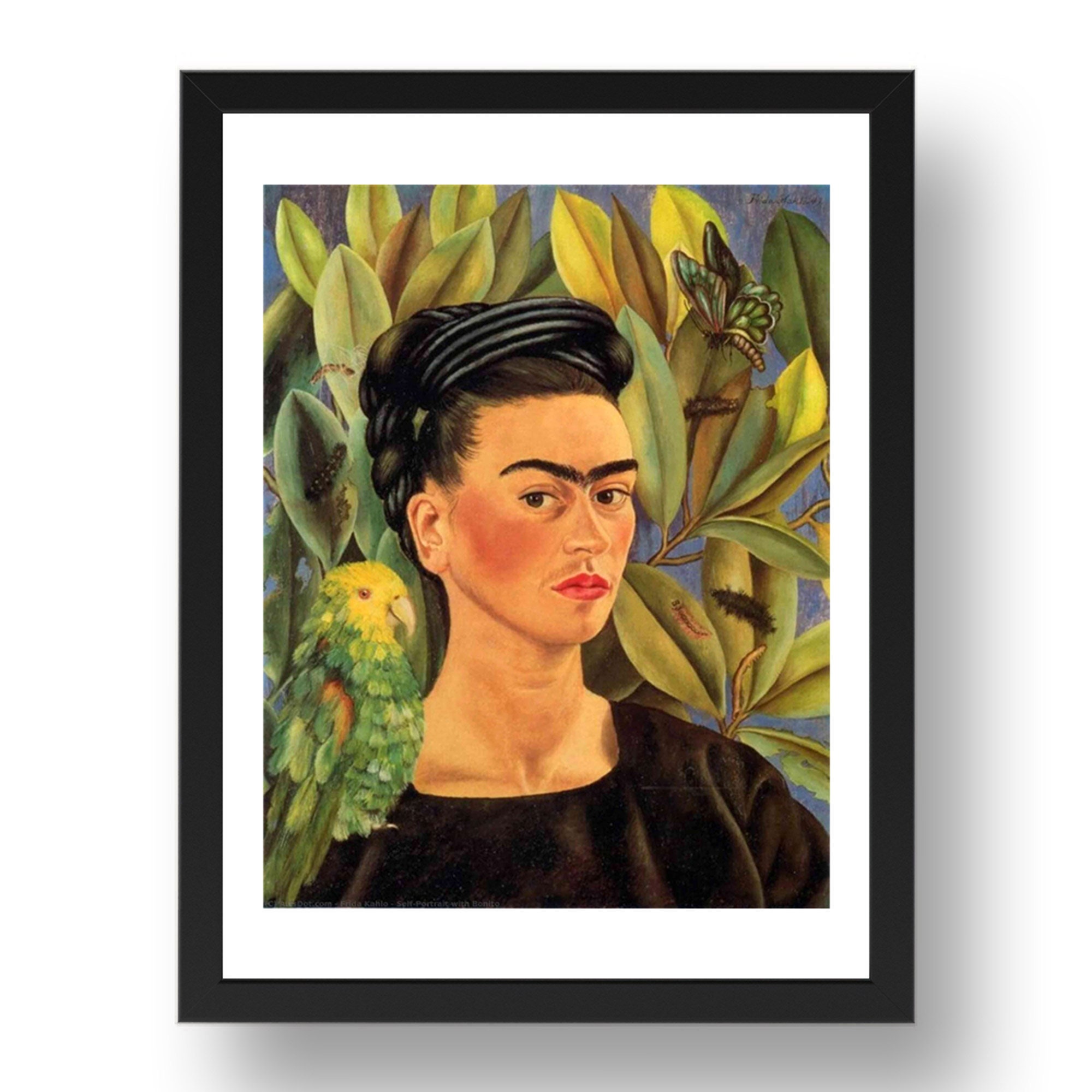 Frida Kahlo: Self-portrait With Bonito Vintage Art - Etsy Canada