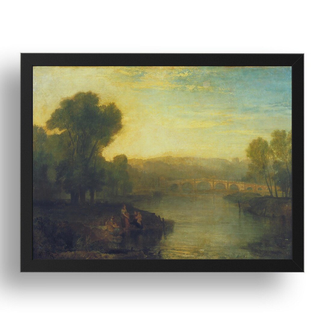 View of Richmond Hill and Bridge (1808) by John Mallord William Turner ...