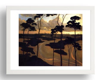 Blythburg, el estuario, East Suffolk, 1893, paisaje clásico de Roger Eliot Fry, reproducción enmarcada