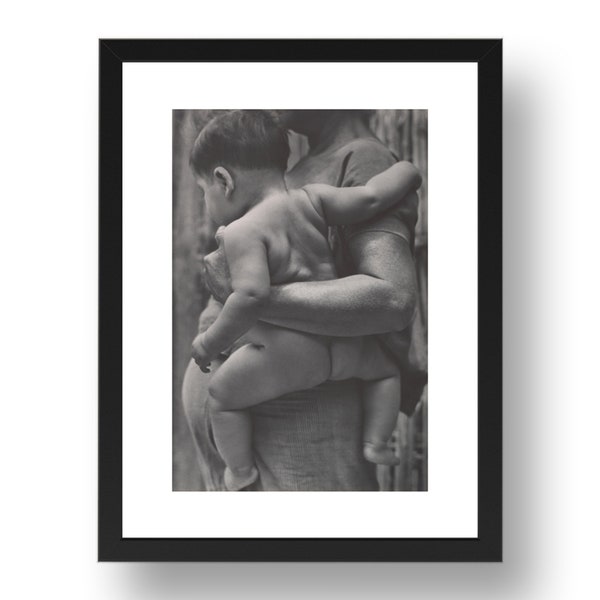 Mother and Child, Tehuantepec, Oaxaca, Mexico c. 1929 by Tina Modotti,   vintage historic photo art,  framed reproduction