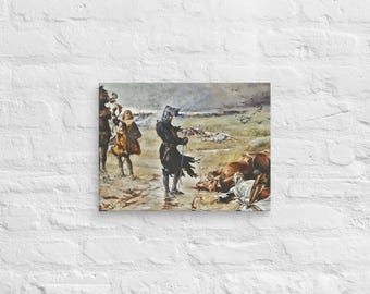 The Black Prince at the Battle of Crecy (1882) by Julian Russell Story, Canvas