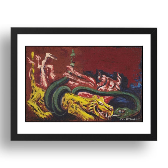 ホセ・クレメンテ・オロスコ作「メキシコの寓意」1948年、ヴィンテージ