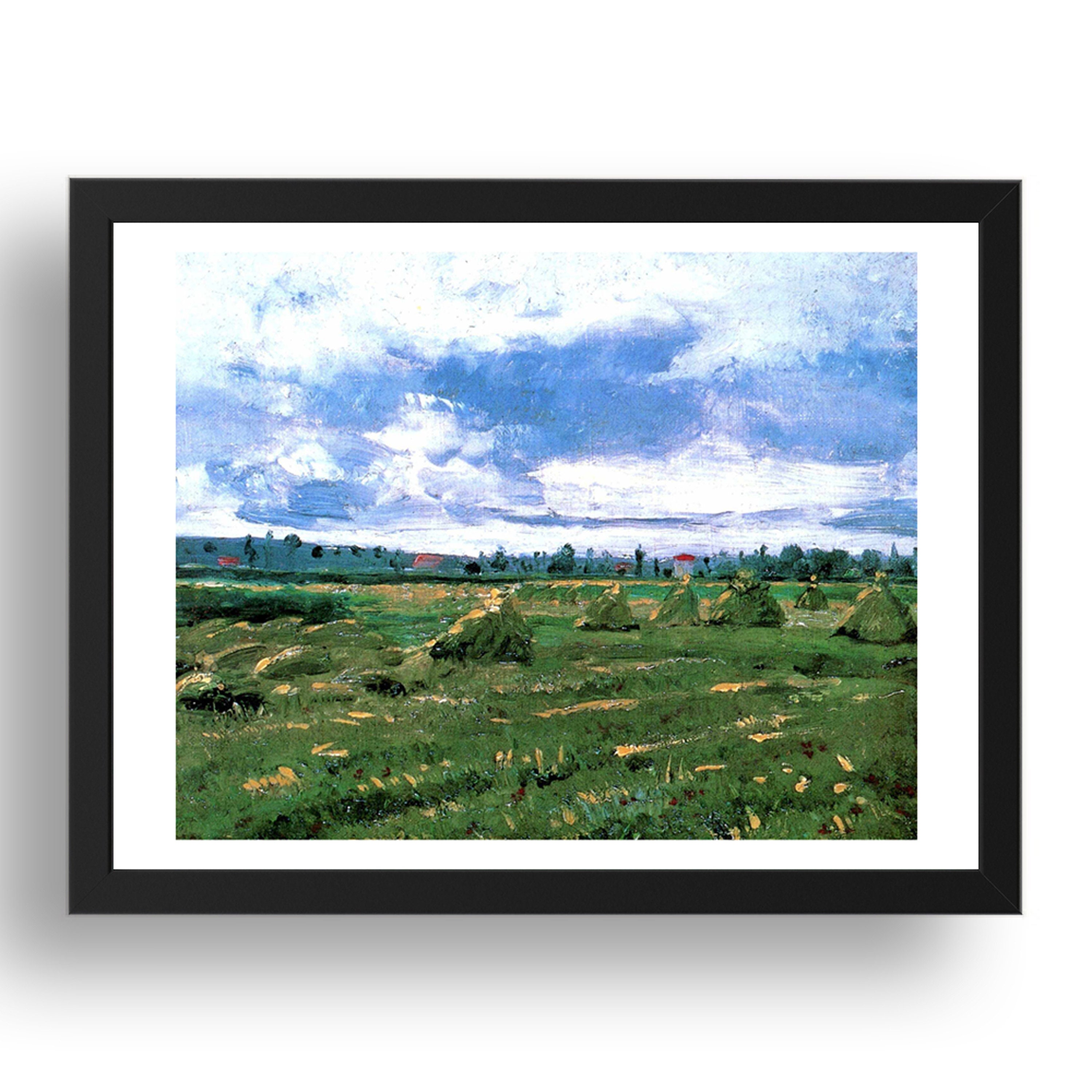 Vincent van Gogh: Weizenfelder mit Stapeln 1888 Vintage | Etsy