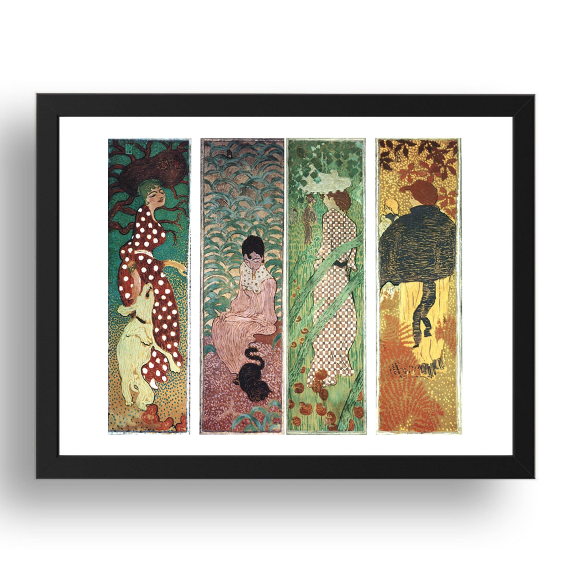 Pierre Bonnard、JARDIN MERIDIONAL AU Pierre Bonnard - Garden (ca. 1935), vintage art, 12x8