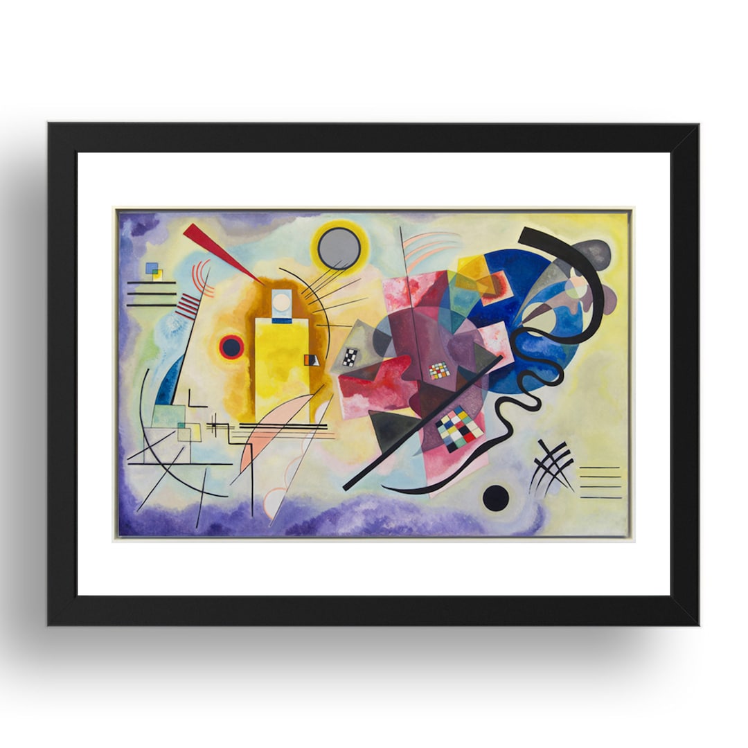 Jaune Rouge Bleu yellow Red Blue, 1925 by Vassily Kandinsky, Vintage