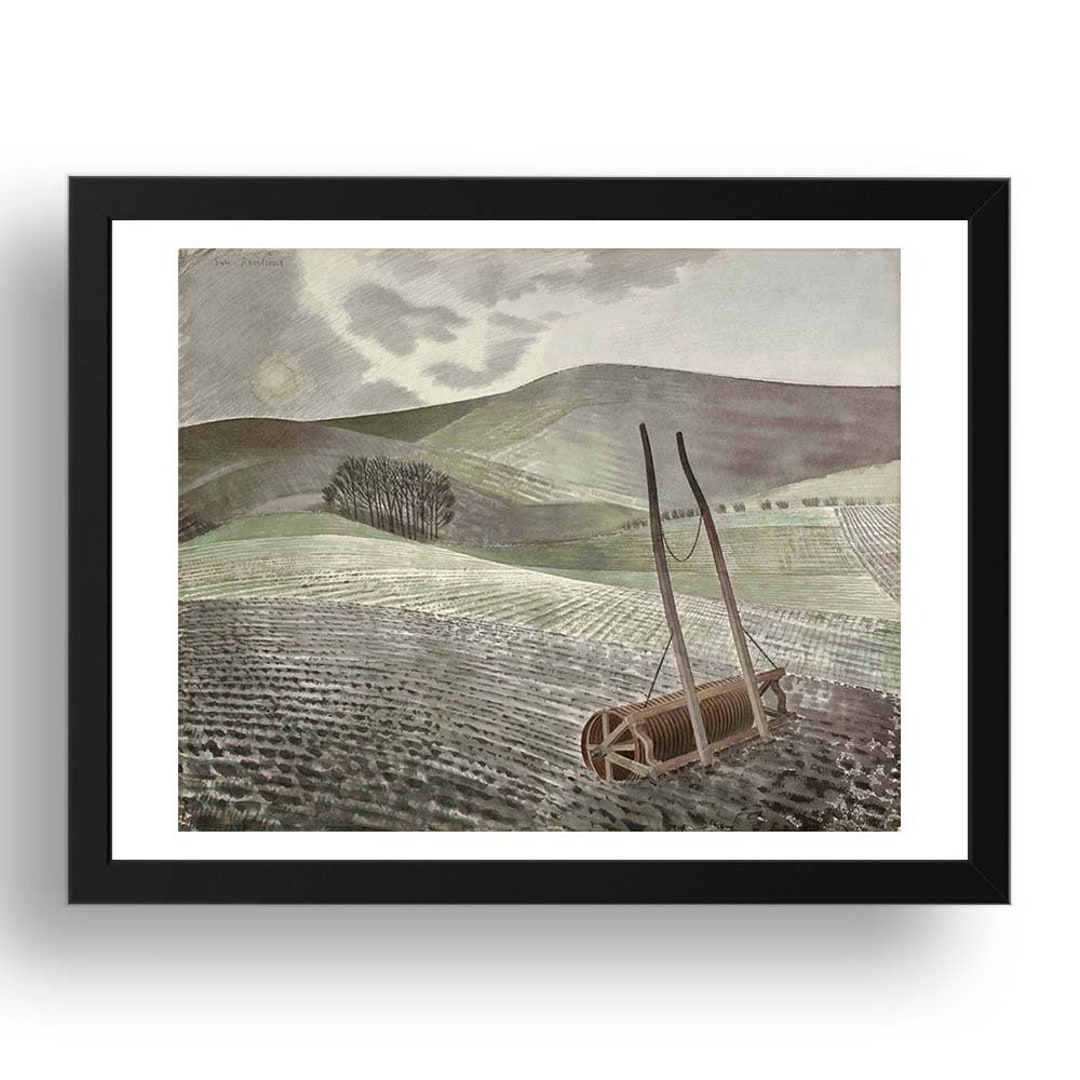 Sussex South Downs in Winter, 1934 by Eric Ravilious, Vintage English ...