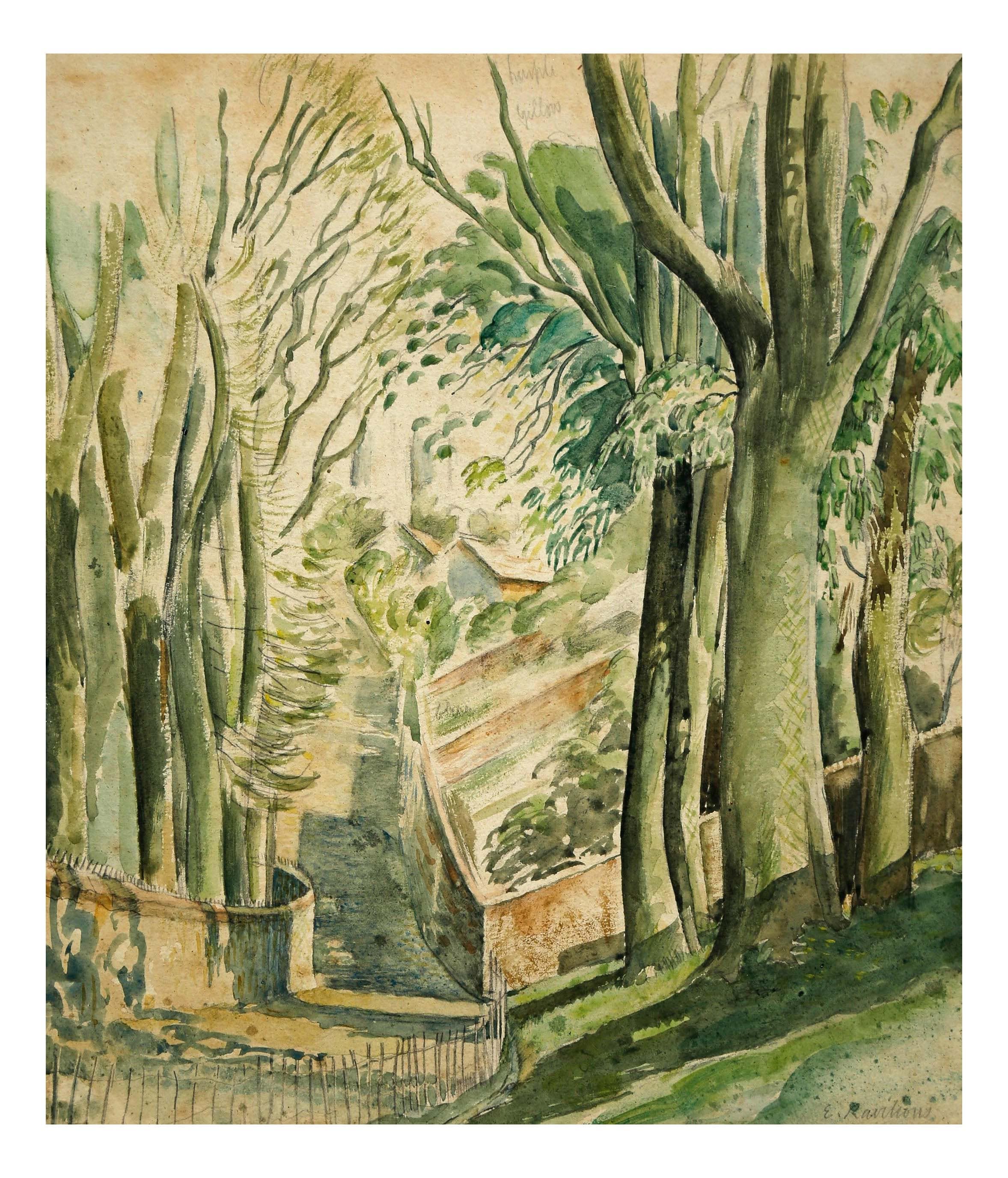 Lane Near Lewes, East Sussex by Eric Ravilious, Classic English ...