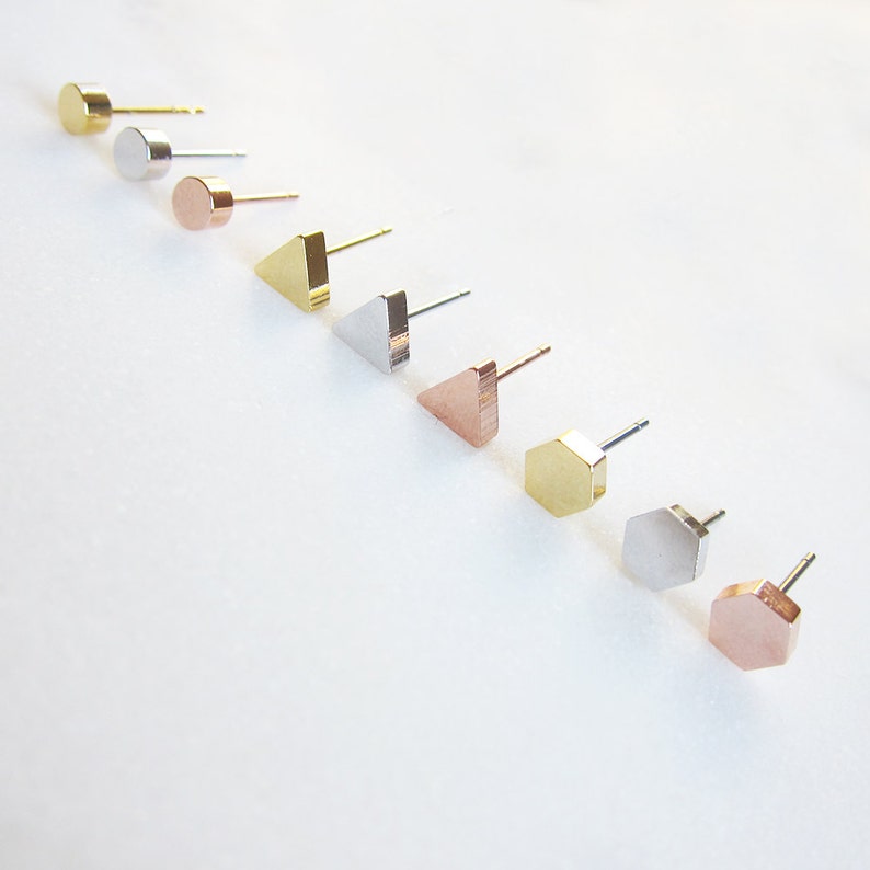 Golden Earrings Mini-brass gold platedrose-gold platedrhodium plated