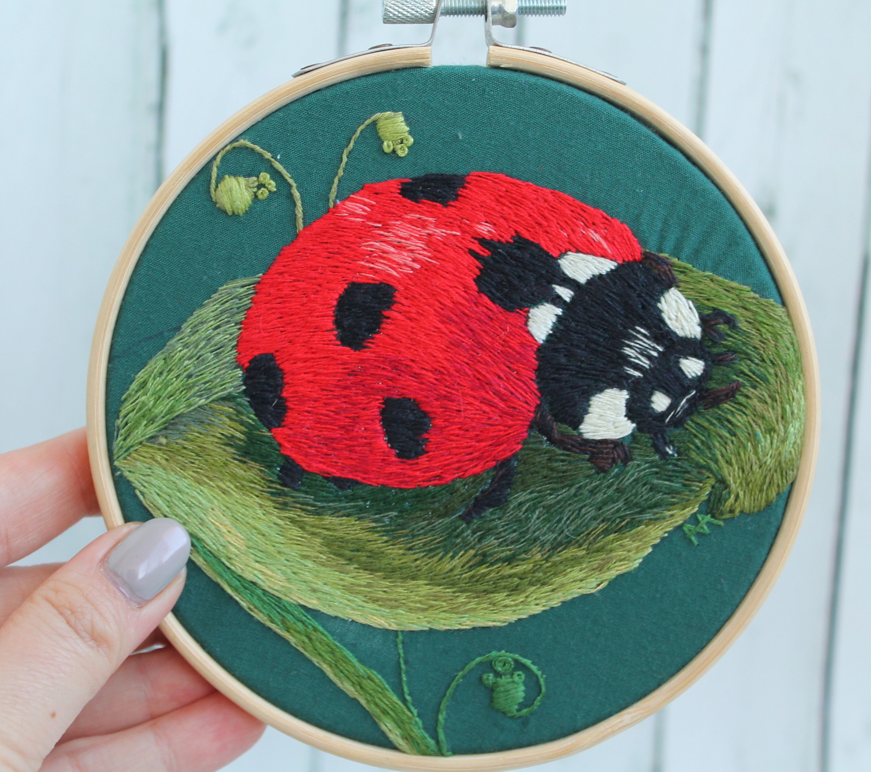Cottagecore Decor Embroidery Hoop Art Cottagecore Ladybug Embroidery - Etsy