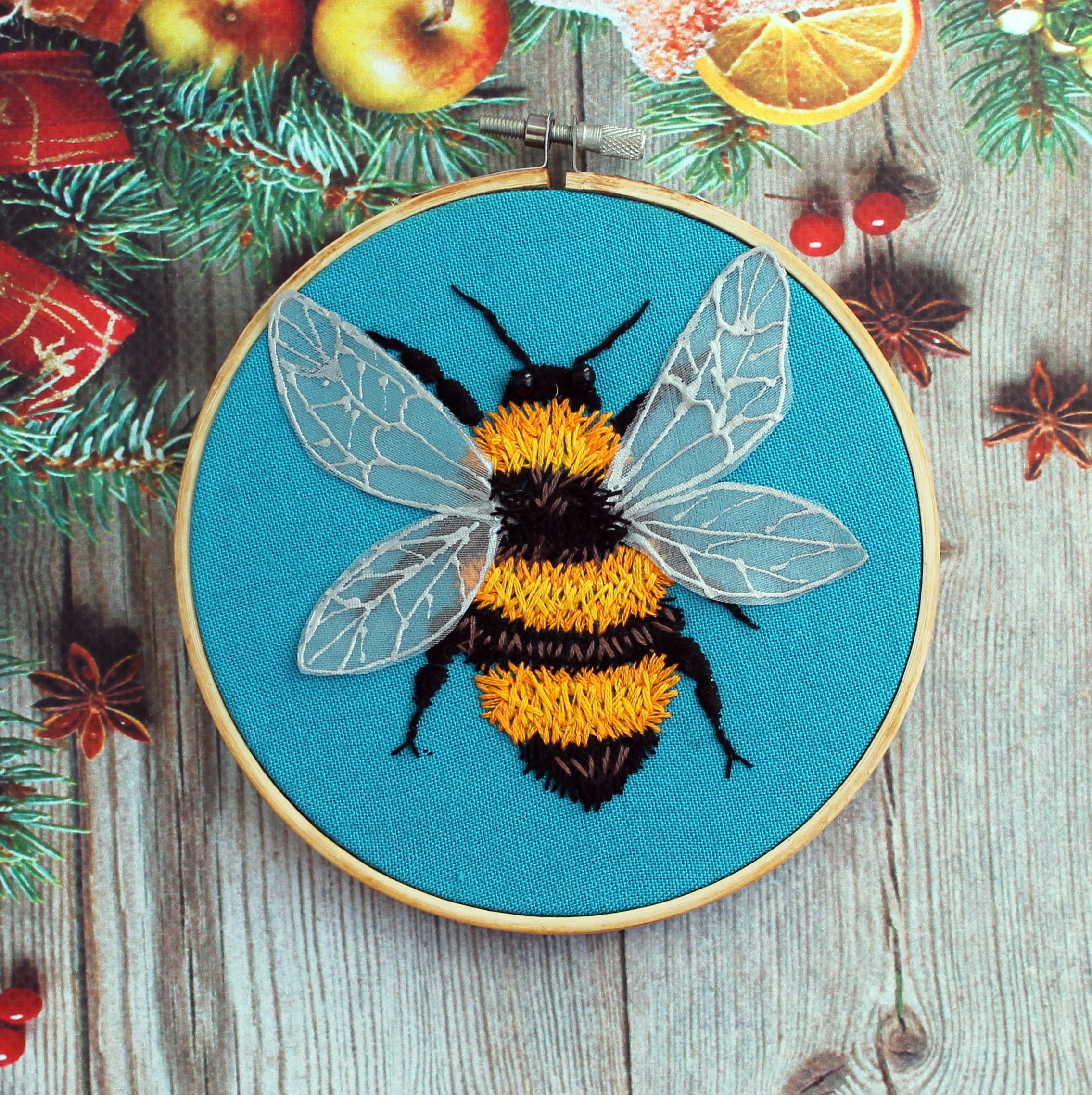 Cottagecore decor bumble bee embroidery hoop art cottagecore  etsy