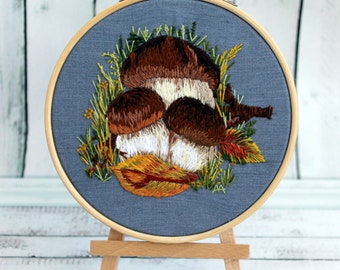 Cottagecore decor Embroidery hoop art Cottagecore embroidery mushroom CUSTOM