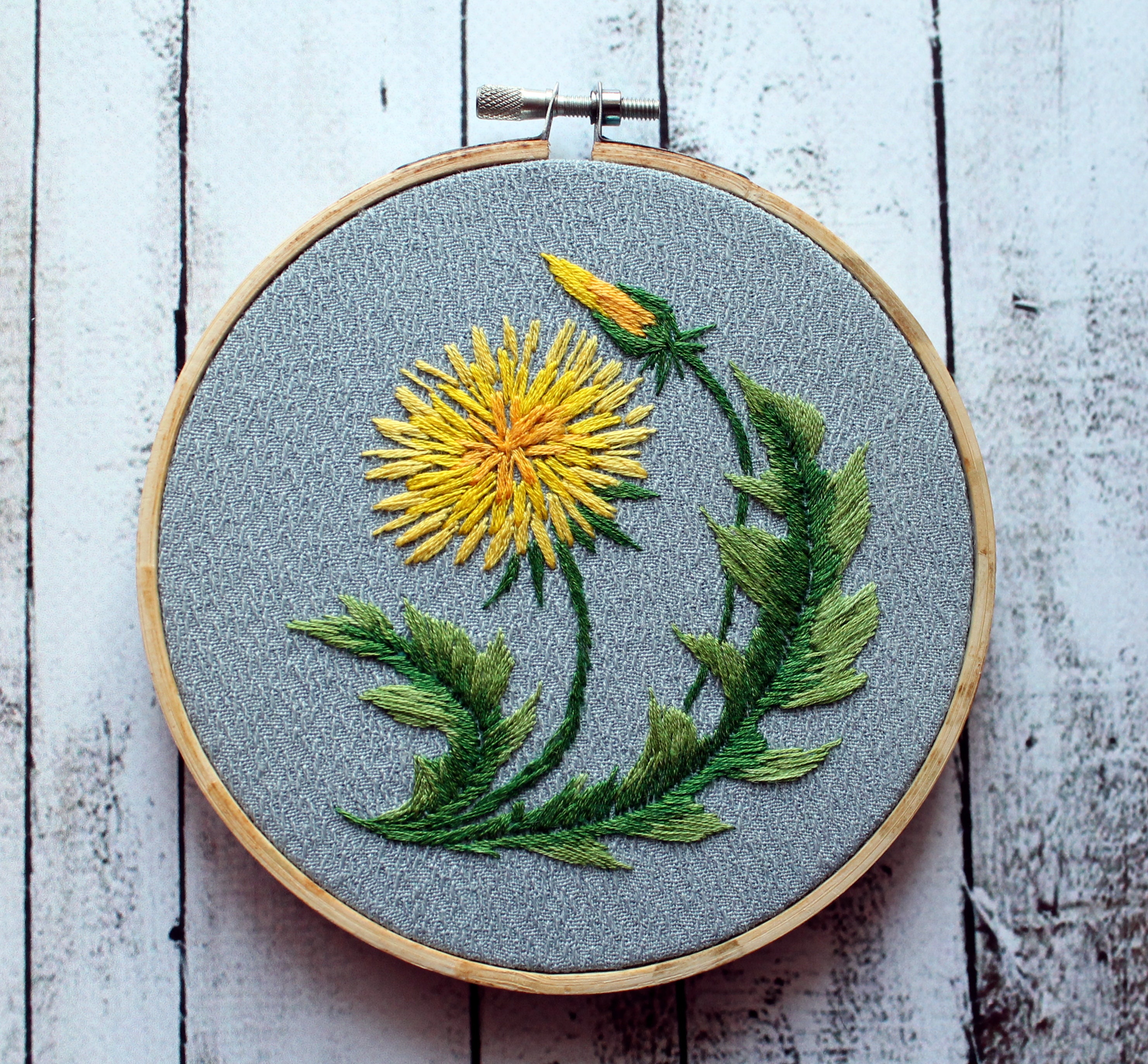 Dandelion embroidery deals