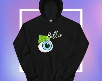 Billie hoodie LMT ED, Billie Eilish fan cadeau voor muziekliefhebber kerstcadeau voor haar Grunge streetwear hoodie fanart retro muziek sweater