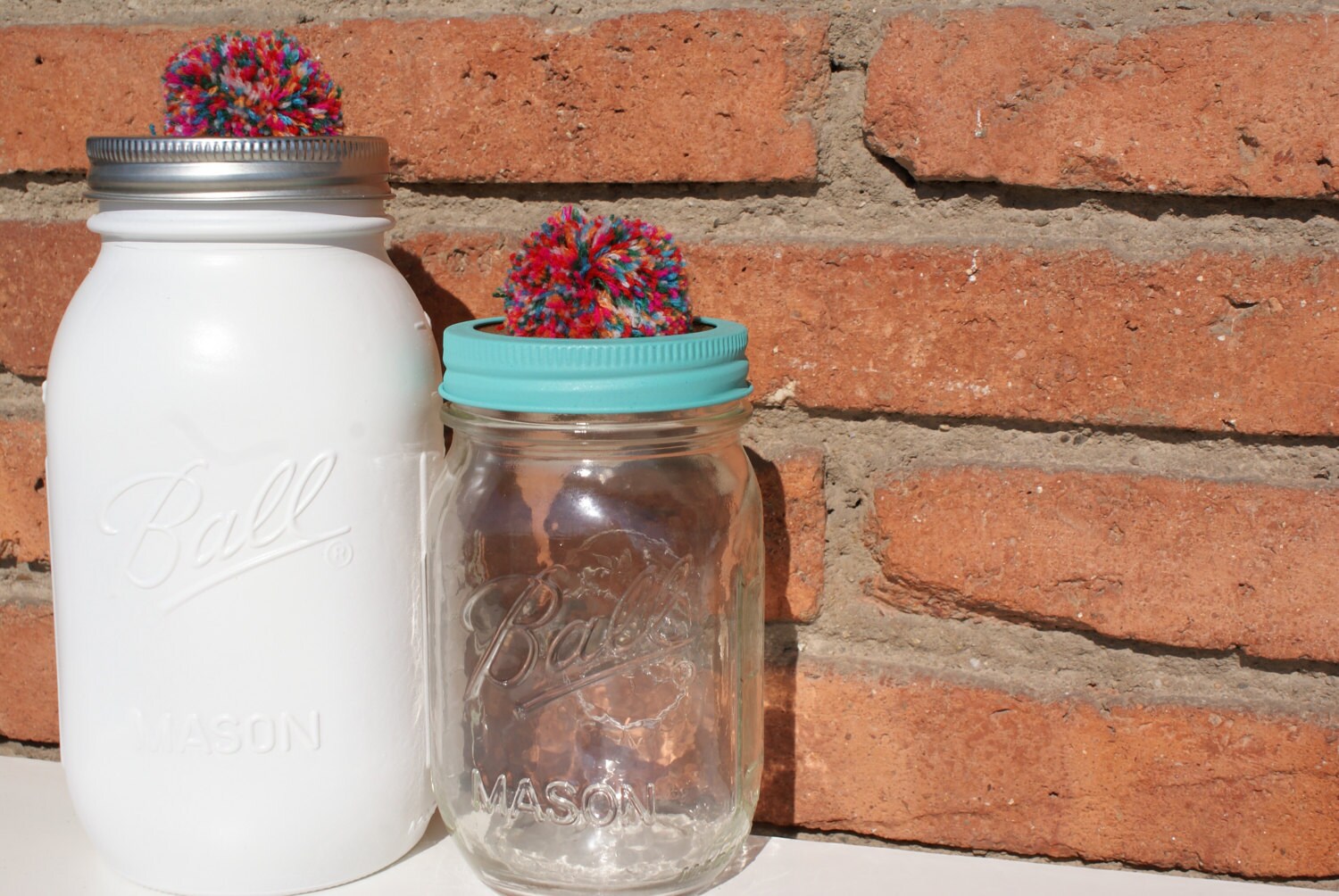 Hand Painted Mason Jar With Knob Lid Baby Shower Gift Party Hand Painted Mason Jar With Knob Lid Baby Shower Gift Party
