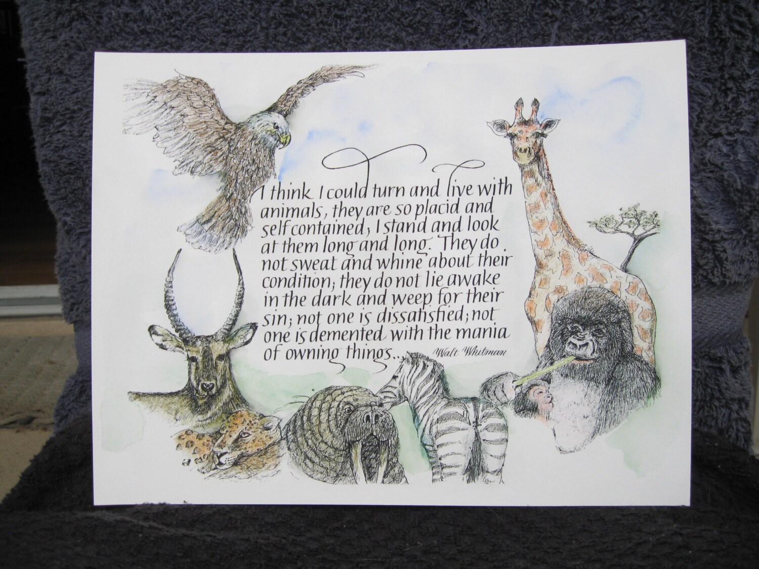 ANIMAL QUOTE Walt Whitman Quote Animal Love 11 X - Etsy Ireland ANIMAL QUOTE Walt Whitman Quote Animal Love 11 X - Etsy Ireland