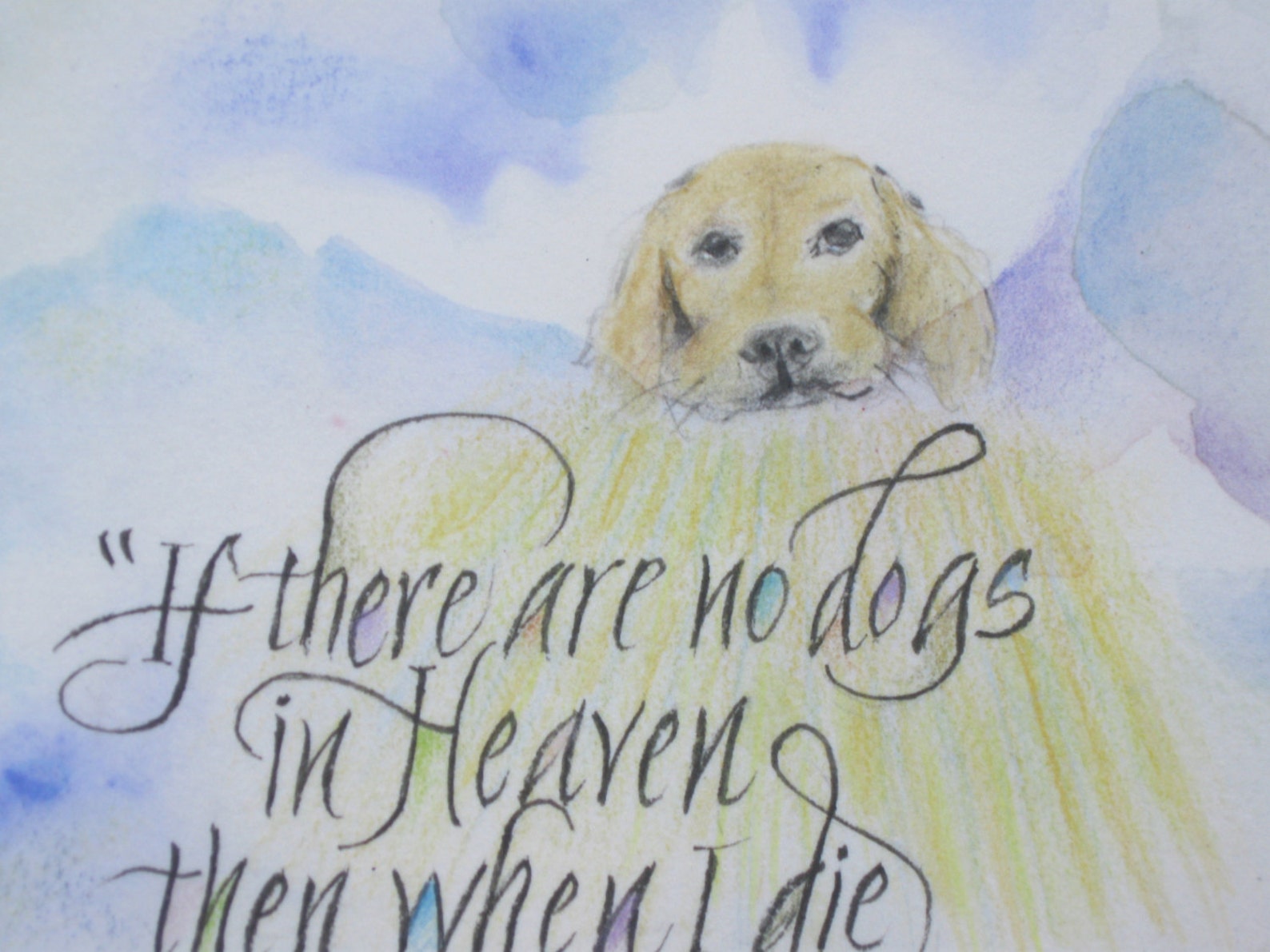 DOG QUOTES dog print dogs in heaven pet memorial 10 Etsy