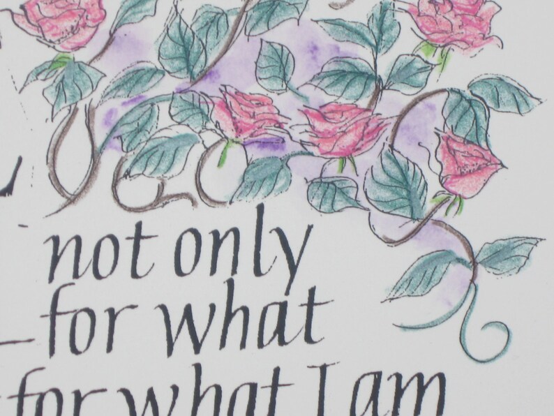 I LOVE YOU calligraphy print wedding gift anniversary gift | Etsy