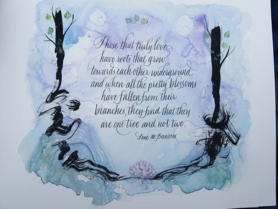 Love Quote Romantic Quote Capt.corelli's Mandolin 8 1/2 | Etsy