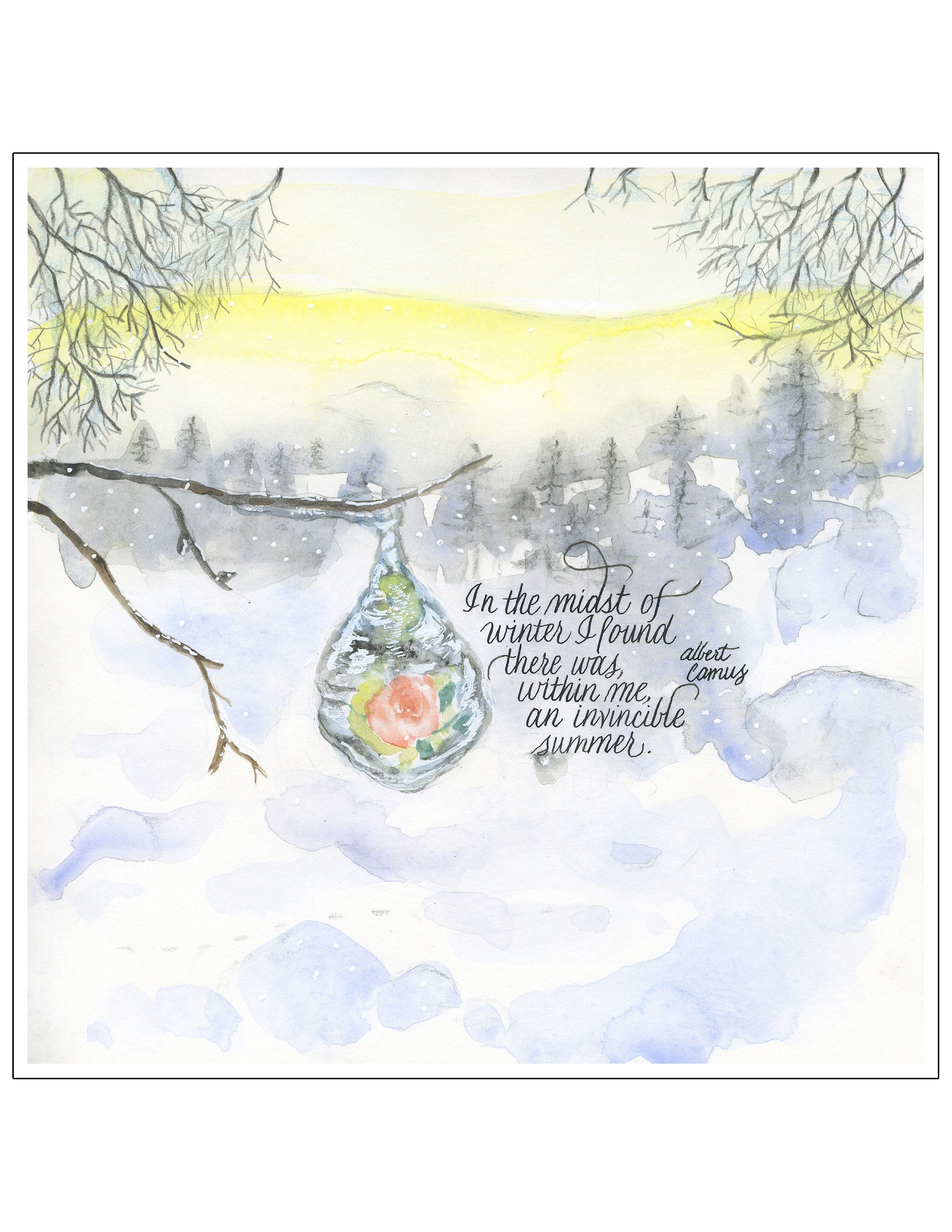 絵画 In the midst of winter Albert Camus in the Midst of Winter - Etsy