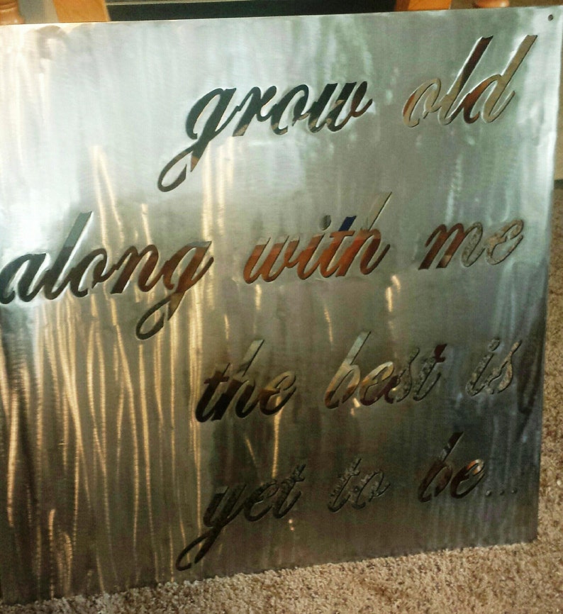Metal Quote Sign Custom Sizes Etsy
