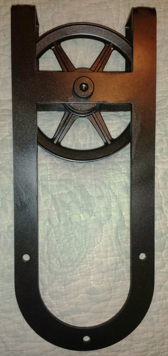 Horseshoe Shaped Sliding Barn Door Hardware Set 6 Image 0
