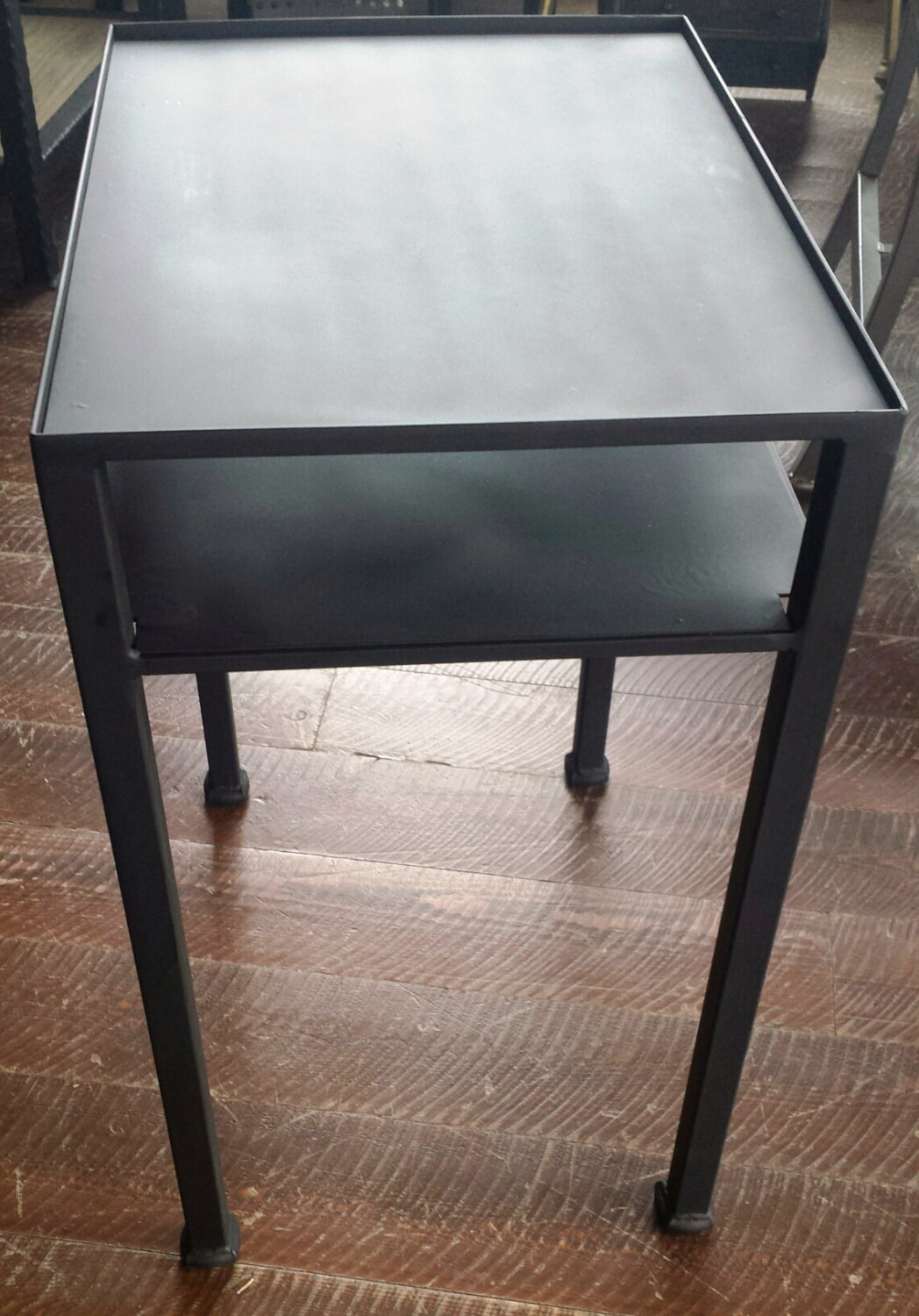 Handcrafted Wrought Iron Rectangular Metal Side Table with Etsy
