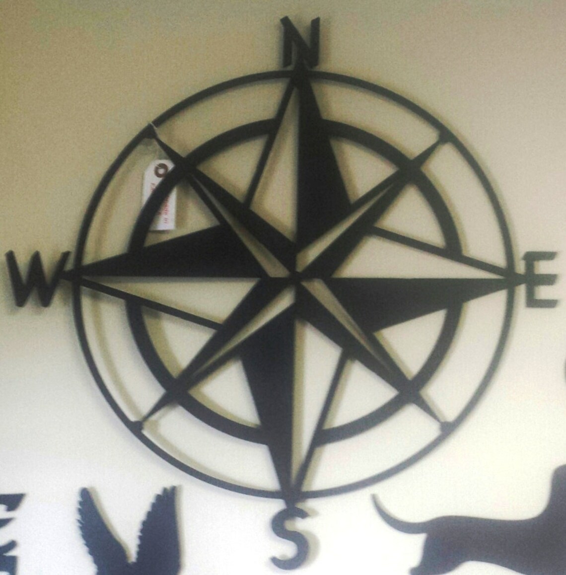Custom Metal Compass Rose Wall Art Wall Hanging Etsy