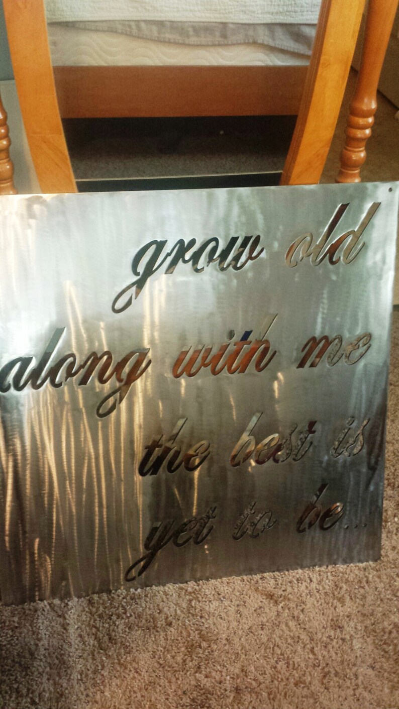 Metal Quote Sign Custom Sizes Etsy