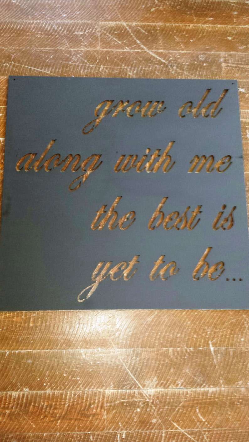 Metal Quote Sign Custom Sizes Etsy
