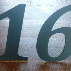 Sturdy Handcrafted Metal House Numbers, Iron Address Numbers in Your Choice of Size and Font