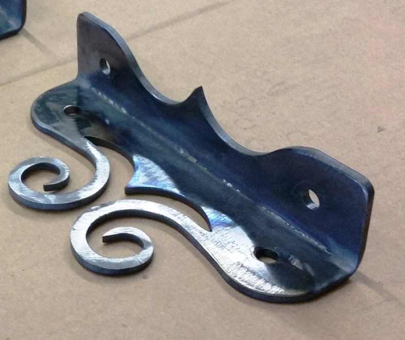 Handcrafted Decorative Stair Tread Mounting Bracket for Open Etsy