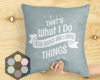 book quote pillows