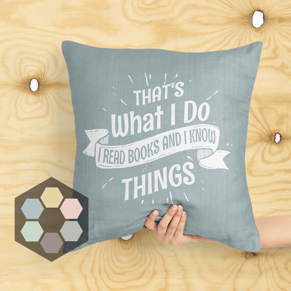 Pozino Thats What I DO I Read Book and I Know Things Sign Best Gift