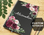 Personalized Spiral Notebook with College Ruled Line, Custom Notebook Gift, Personal Journal for Girl, Life Diary, Hardcover, Coil Bound D8