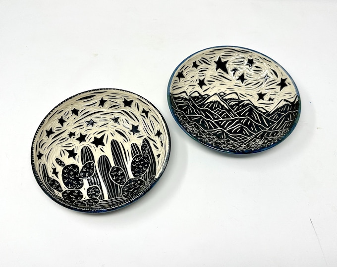 Mountain and Cactus bowls