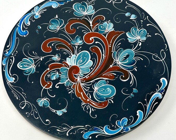 Telemark Rosemaling Lazy Susan
