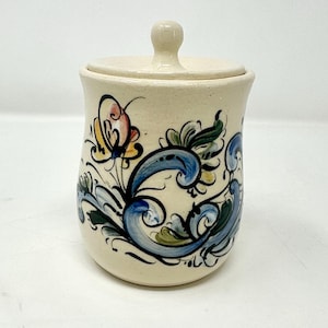 Rosemaling honey pot