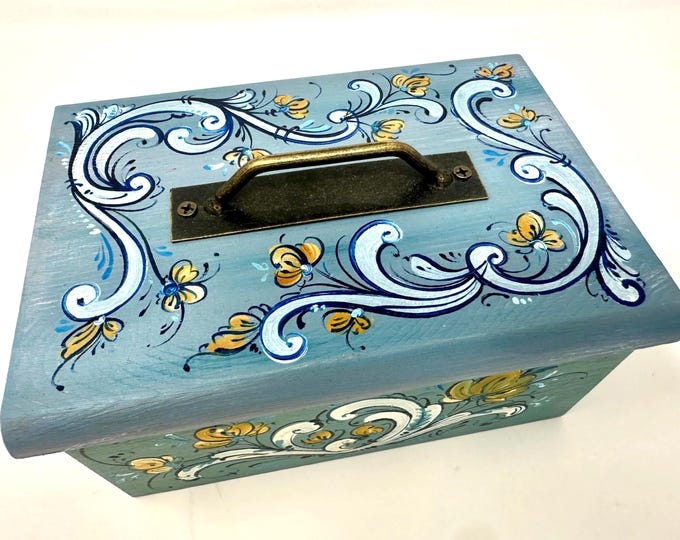 Scandinavian Rosemaling Boxes