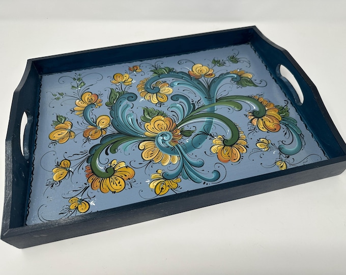 Telemark Rosemaling Serving tray