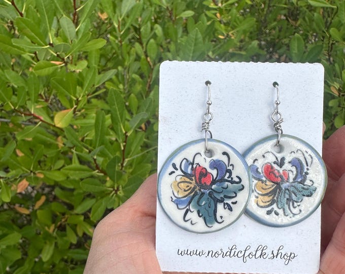 Rosemaling Earrings