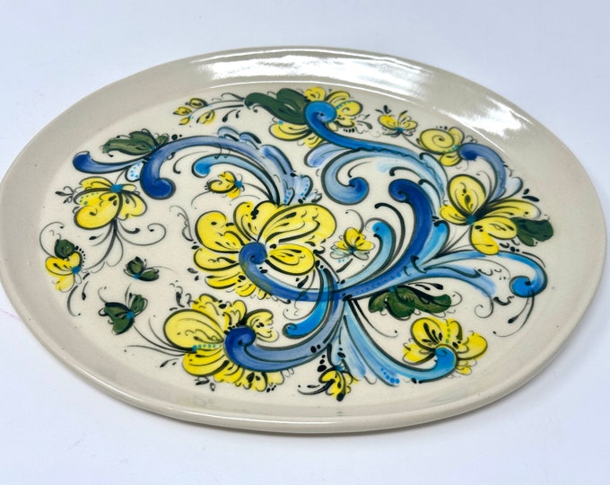 Ceramic Rosemaling Tray