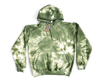 dark green tie dye sweatshirt
