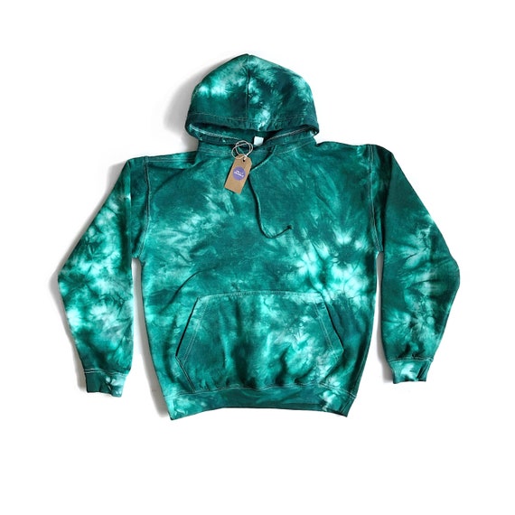 light green tie dye hoodie
