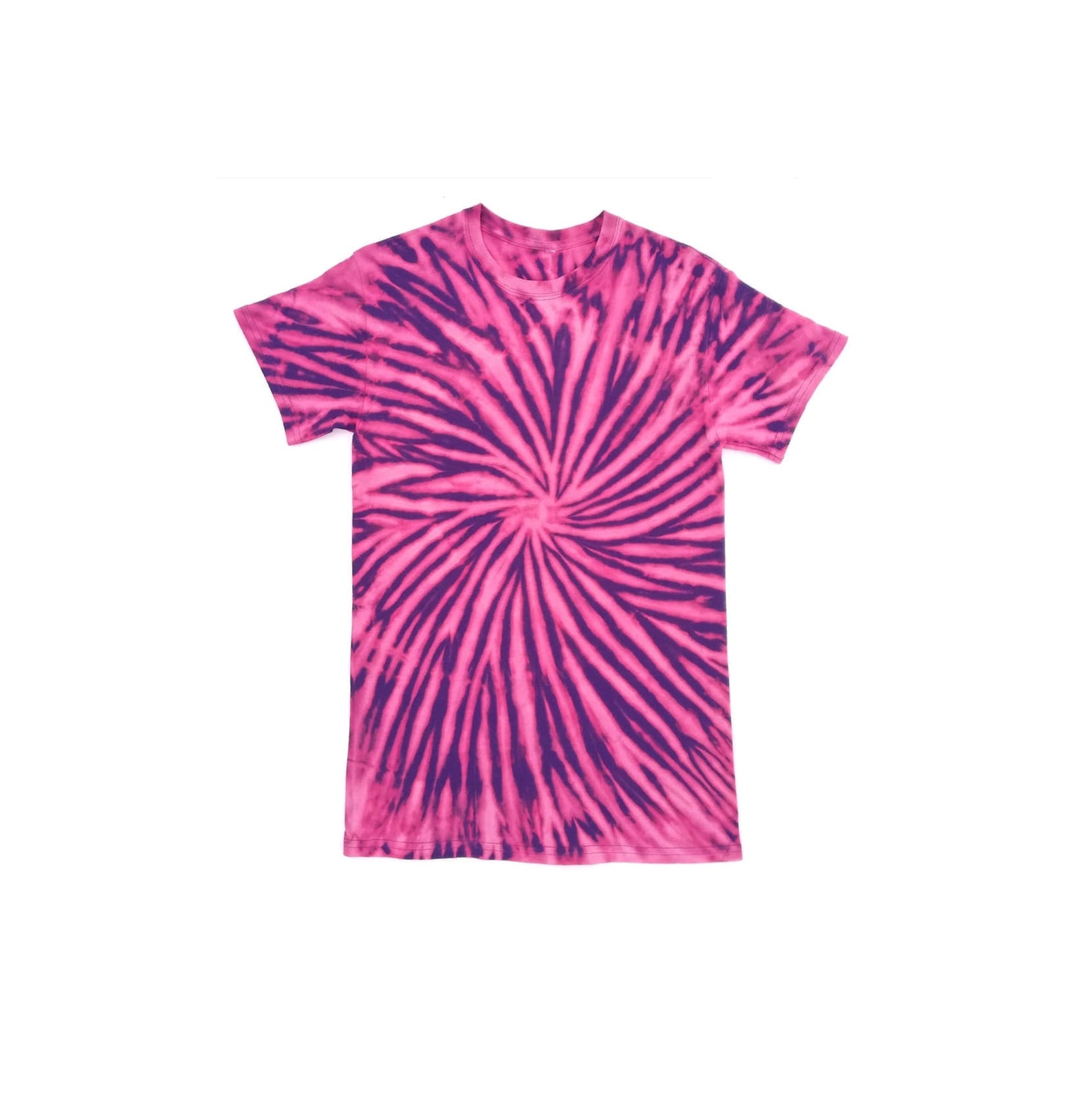 reverse tie dye purple shirt