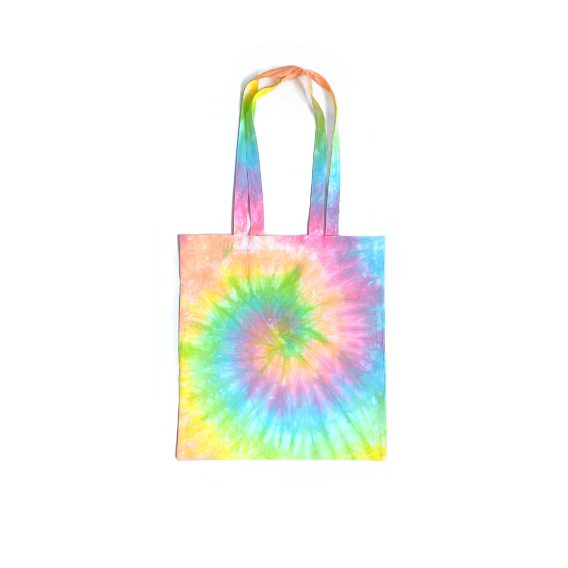 Personalised Tie Dye Tote Bag Printed Bag Pastel Tie Dye Etsy