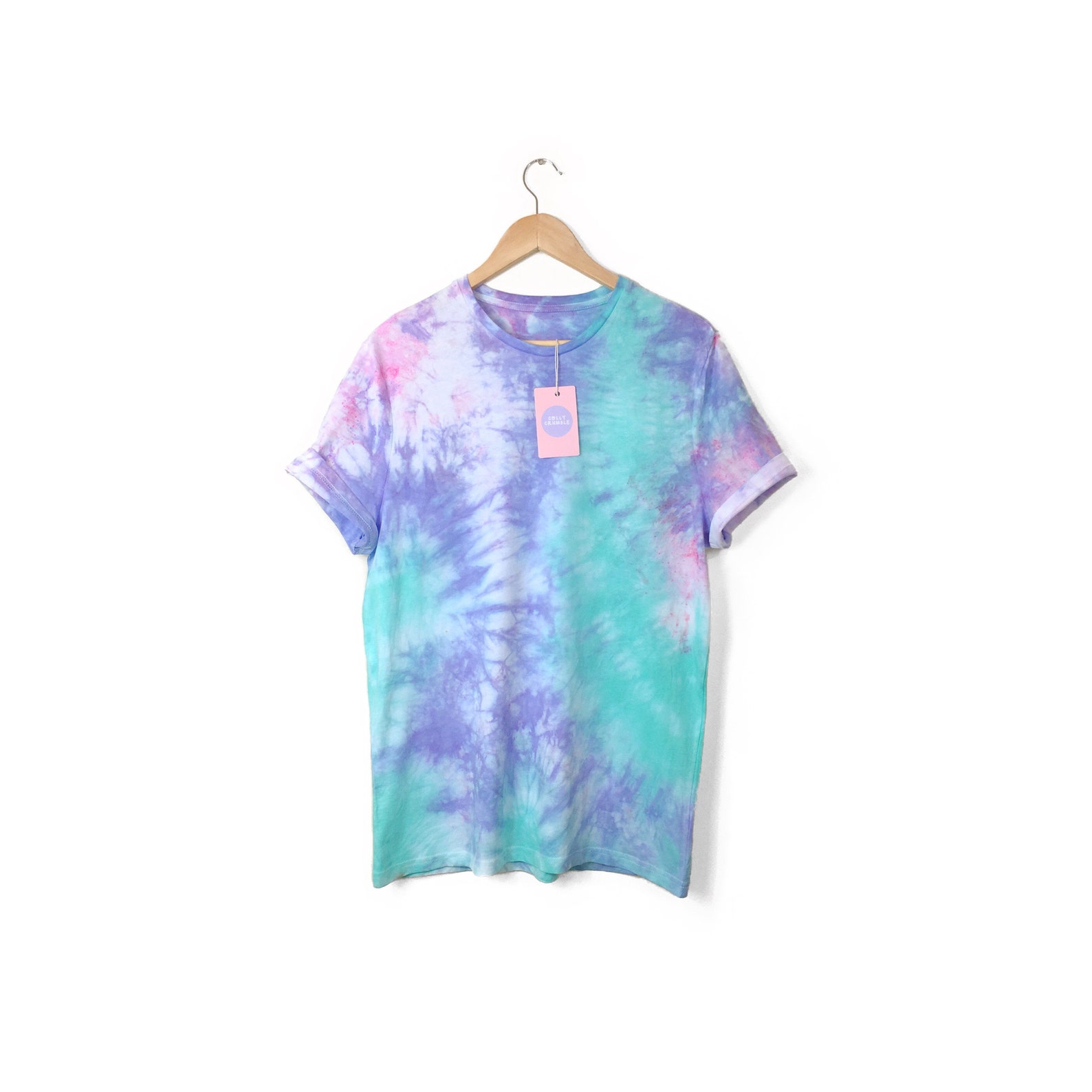 womens purple tie dye shirt