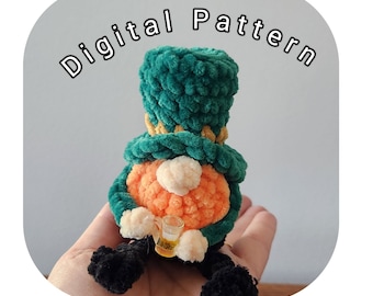 Crochet Pattern for "Finn" The Leprechaun Gnome