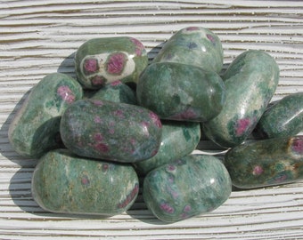 Ruby Fuchsite - Ruby in Fuchsite - Ruby Fuchsite Tumbled -Ruby Fuchsite Stone -Chakra Stone - Meditation Stone - Balancing Stone -Meditation