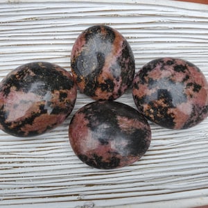 Rhodonite Palm Stones - Pink Rhodonite - Rhodonite Crystal - Pink Rhodonite Stone - Palm Stones - Heart Chakra - Healing Stone - Love
