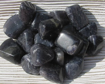 Tumbled Iolite Crystal, Purple Iolite Stone, Viking’s Compass Crystal, Intuition Stone, Third Eye Chakra Crystal, Psychic Vision Crystal